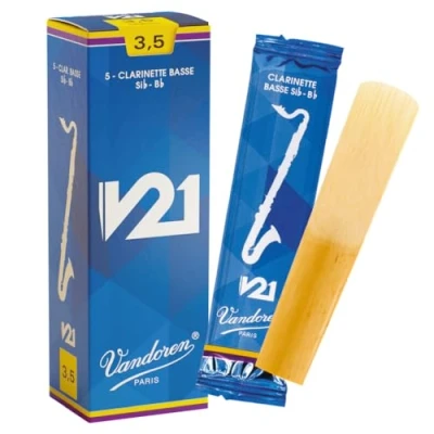 Afbeelding van Vandoren Bas Klarinet V21 Rieten 3.5 5 Stuks Verpakking