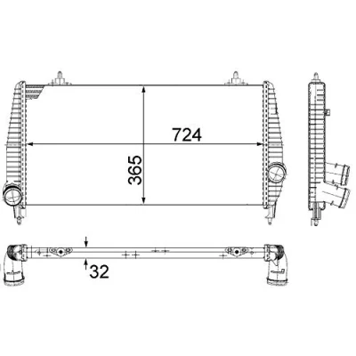 Afbeelding van Mahle Original Interkoeler CI 266 000P