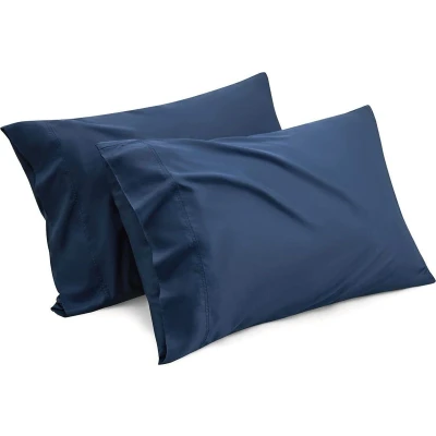 Afbeelding van Kalm Kussensloop 60x70cm 100% Hoogwaardige Katoen Comfortabel en Vochtregulerend Blauw/Wit