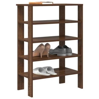 Image de vidaXL Étagère à chaussures chêne marron 61x32x87,5 cm bois ingénierie859857