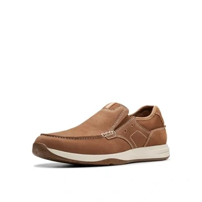Afbeelding van Clarks Sailview Step mocassinzool voor heren, Nubuck lichtbruin