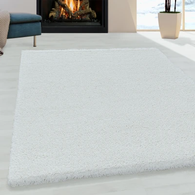 Afbeelding van Pearl Soft Hoogpolig Vloerkleed Wit 200x290 cm