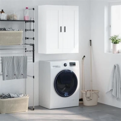 Image de vidaXL Armoire murale blanc 69,5x34x90 cm bois d&#039;ingénierie830388