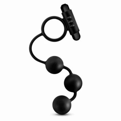 Afbeelding van Anal Adventures Platinum Anaal Kralen Met Vibrerende Cockring