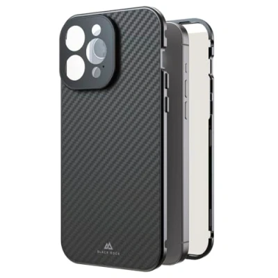 Afbeelding van Black Rock 360 Glass Cover Apple iPhone 15 Pro Max Carbon Inductieve lading, Stootbestendig