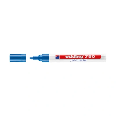 Image de edding marqueur peinture 750, pointe ogive, bleu