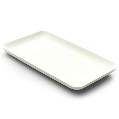 Afbeelding van Bagastro Suikerriet Bord Rechthoek 20x12x1,5cm 40st.