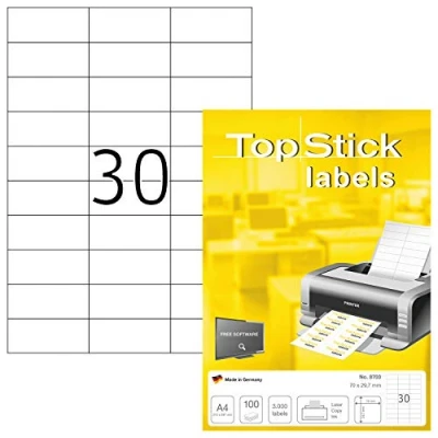 Image de TOP STICK Etiquette universelle, 70,0 x 29,7 mm, blanc