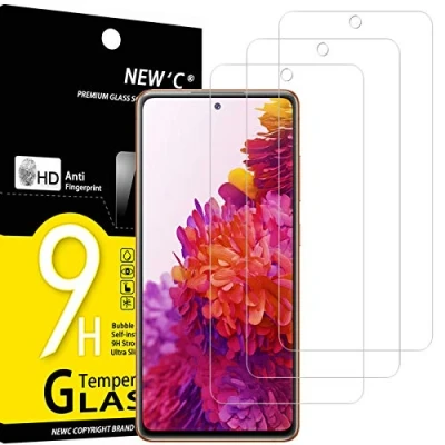 Afbeelding van NEW&#039;C 3 Stuks, Screen Protector voor Samsung Galaxy S20 FE, Gehard Glass Schermbeschermer Film 0.33 mm ultra transparant, resistent, anti kras, vingerafdrukken
