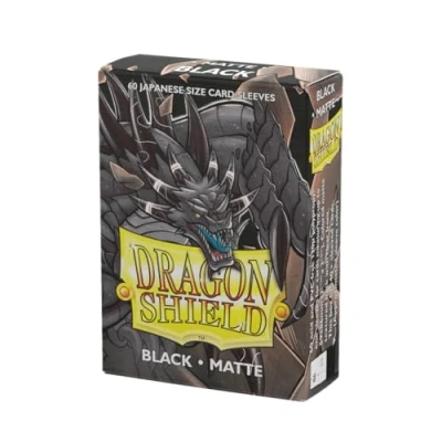Afbeelding van Dragon Shield Small Sleeves Japanese Matte Black (60 Sleeves)