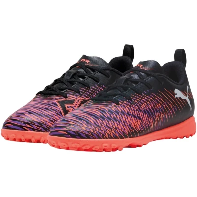 Afbeelding van Puma Future 8 PLAY TT JR Unisex Voetbalschoenen voor kunstgras kinderen, Maat: 38, Black/white/glowing red Hoogwaardig imitatieleer