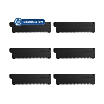Afbeelding van bakBlade Rug Scheren mesjes Set van 6 Vervangende voor Back Shaver