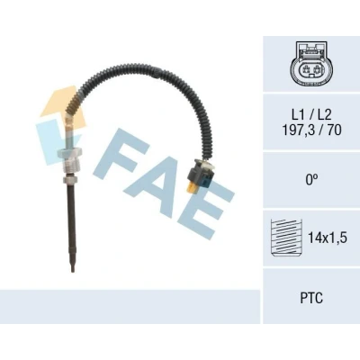 Afbeelding van FAE 68043 Sensoren voor roetfilter MERCEDES BENZ: E Class Saloon, C T modell