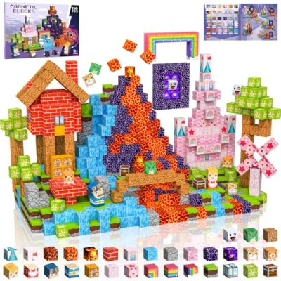 Afbeelding van Crifeton magnetische constructie voor kinderen, 150 stuks, 2 cm, blokken, 3+ spelletjes, magnetisch kubus blok jongens en meisjes, creatief Montessori speelgoed