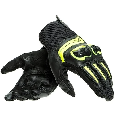 Afbeelding van Dainese Mig 3 Unisex Leather Gloves Black Fluo Yellow 3XL Maat Handschoen