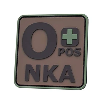 Afbeelding van LEGEEON Multicam OCP OPOS O+ NKA Blood Type Niet bekend Allergieën Moraal Tactische PVC Fastener Patch