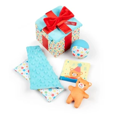 Image de Melissa &amp; Doug Boîte à surprises en bois Jouet pour bébé Cadeau de naissance avec premiers Jouets d&#039;éveil et Premier Age 6 Mois+ développement garçon fille