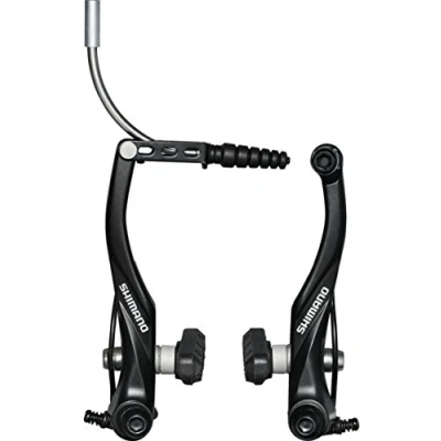 Afbeelding van SHIMANO V brake BR T 4000 Rad, zwart, met kabelgeleiding, zwart (VR), effen