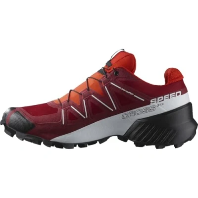 Afbeelding van Salomon SPEEDCROSS GORE TEX Trailrunning schoenen voor heren, Red Dahlia / Wit Zwart