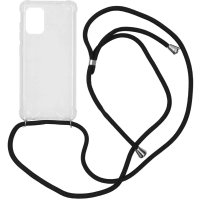 Afbeelding van imoshion Backcover met koord voor de Samsung Galaxy A71 Zwart