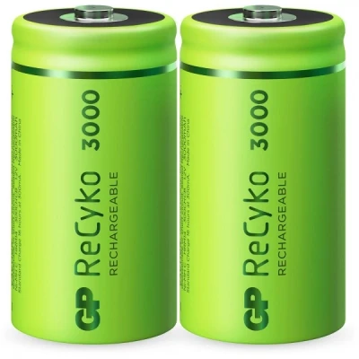 Afbeelding van C Babyaccu GP NiMH 3000 mAh ReCyko 1.2V 2 stuks