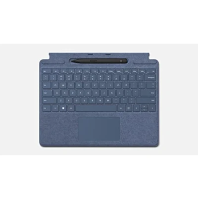 Afbeelding van Microsoft Surface Signature Keyboard saffierblauw + Slim Pen 2, compatibel met Pro 8, 9 en X (Azerty toetsenbord)