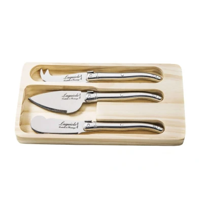 Afbeelding van Laguiole Style De Vie Kaasmessen RVS 3 Delig