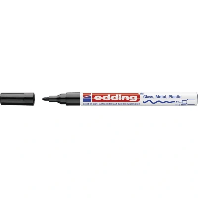 Afbeelding van edding 751 glanslakmarker zwart 1ST 1 2 mm / 4 9 001