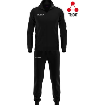 Afbeelding van Trainingspak Givova TR033 Tuta Revolution, 0402 Zwart/Wit, maat 2XS (140 146)