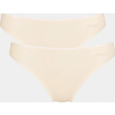 Afbeelding van Sloggi dames Basic Tai GO organische slip 2 pack Creme L