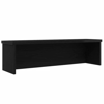Afbeelding van vidaXL Keukenrek stapelbaar 60x15x16 cm bewerkt hout zwart