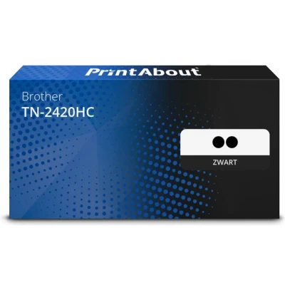 Afbeelding van Huismerk Brother TN 2420HC Toner Zwart Voordeelbundel 2 pack Extra hoge capaciteit