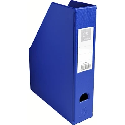 Afbeelding van Exacompta 90152E verzamelalbum van hard pvc met gelijmde etikettenhouder en greepgat, rug 70 mm, donkerblauw