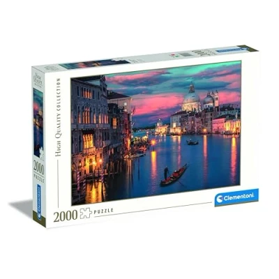 Afbeelding van Clementoni Jigsaw Puzzelcollectie The Magnificent Grand Canal 2000 stukjes compacte doos, puzzel voor volwassenen 14 99 jaar, cadeau mannen/vrouwen, gemaakt in Italië, 32083