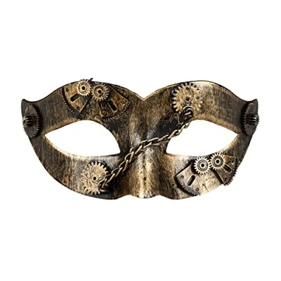 Afbeelding van Boland Oogmasker Gearpunk Volwassenen Robot Steampunk Sciencefiction
