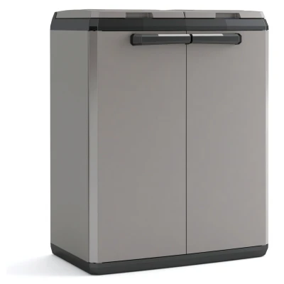 Afbeelding van Keter Split Basic Recycling Kliko Vuilbakken buiten 2x110L