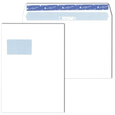Afbeelding van Mailmedia, Envelop, Cygnus Excellence DIN C4 enveloppen met venster wit 10 stuks. (C4, 10 x)