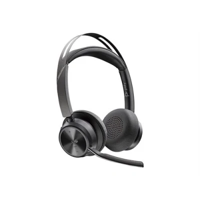 Image de Micro casque Poly Voyager Focus 2 USB C certifié Microsoft Teams + adaptateur C/A +base de chargement