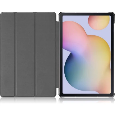 Afbeelding van iMoshion Tablet Hoes Geschikt voor Samsung Galaxy Tab S8 Plus / S7 FE Trifold Bookcase Zwart