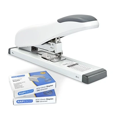 Afbeelding van Rapesco 1391 Eco HD 100 nietmachine met grote capaciteit 2000 nietjes type 923/10 mm, van vellen, zacht wit