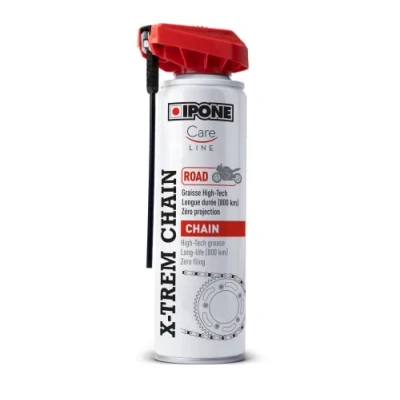 Afbeelding van IPONE Kettingvet voor motorfiets route X trem Chain Road spuitfles met meerdere posities 250 ml duurzame grip 800 km nauwkeurig spuiten zonder