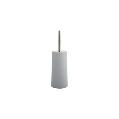Afbeelding van MSV Toiletborstel in houder/WC borstel lichtgrijs kunststof 35 cm