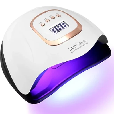 Afbeelding van Zawaer UV lamp, gel, led, 380 W, machine voor nagels, digitale weergave, automatische sensor, 4 timerinstellingen, 81 lampkralen, professioneel gereedschap, nageldroger, kunst woonkamer, thuis