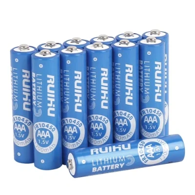Afbeelding van RUIHU 12 stuks AAA Triple A lithiumbatterijen, 1,5 V, 1200 mAh, duurzamer, niet oplaadbaar (AAA stuks)