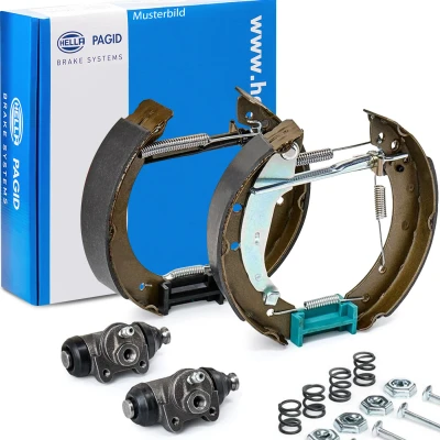 Afbeelding van HELLA Shoe Kit Pro 8DB 355 005 171 Remschijf, trommelrem Met wielremcilinder, stel element