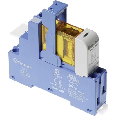 Afbeelding van Finder 48.31.8.110.0060 Relaismodule Nominale spanning: 110 V/AC Schakelstroom (max.): 10 A 1x wisselcontact 1 stuk(s)