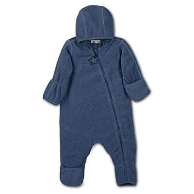 Afbeelding van Sterntaler Overall STAR Jumpsuit voor kinderen, Maat: 68, Inky blue mottled