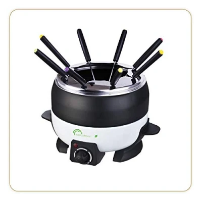 Image de Little Balance Collection Hiver Happy Fondue 8 2 litres 800 Watt blanc et noir