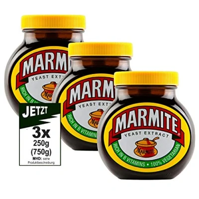 Afbeelding van Marmite Yeast Extract Original 3 x 250 g (750 g) picante pasta gistextract