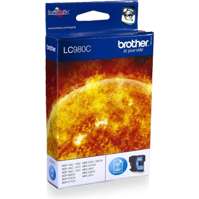 Afbeelding van Brother LC 980C Inktcartridge Cyaan